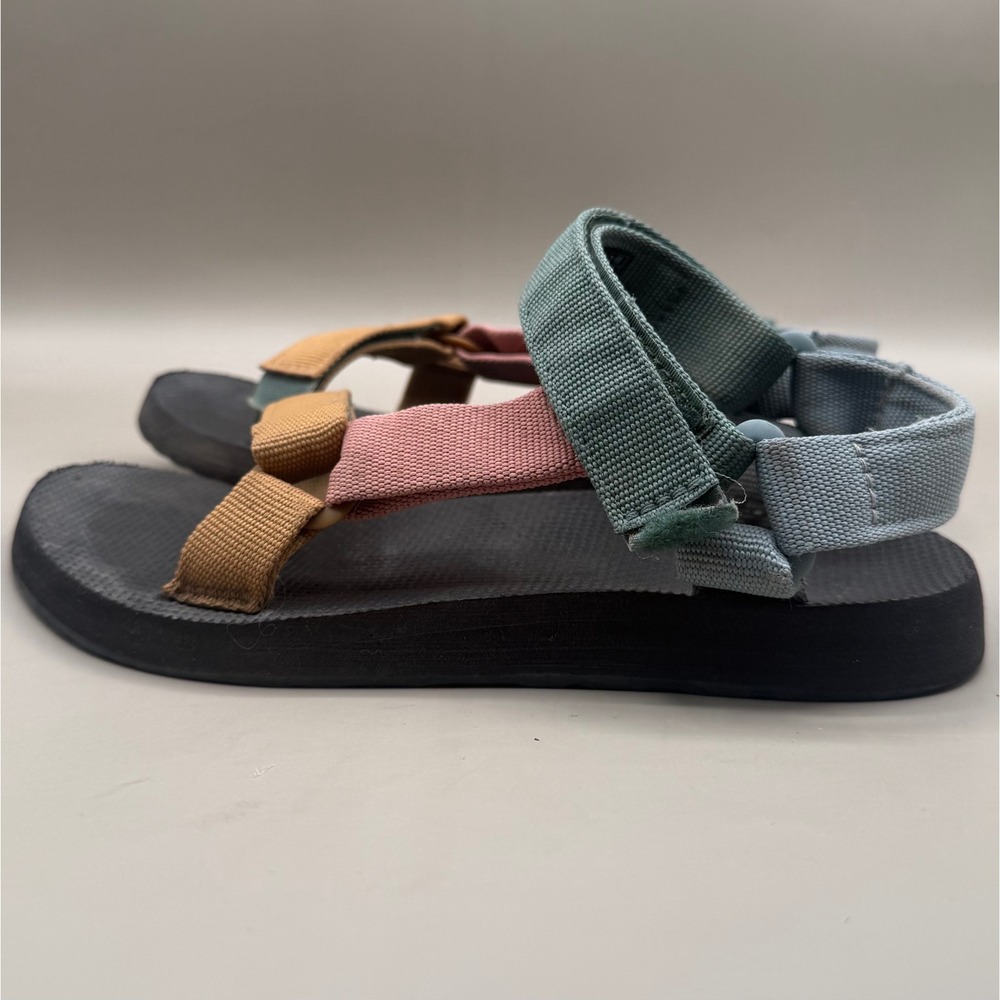 Teva Original Universal Sandals Womens Size 5 Multi Color Colorblock Strappy